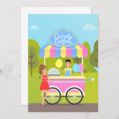 綿飴通り食品 招待状 (正面/裏面)