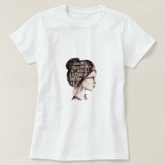 綿100%の快適な女性のシャツ Tシャツ (デザイン正面)