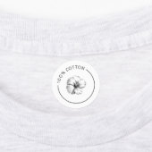 綿100%ヴィンテージ花事業ラベル ラベル (貼付)