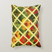 綿、花園、黄色いオレンジ、農家 アクセントクッション (正面(垂直))