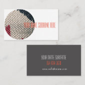 綿Flax表面材テクスチャビジネスカード 名刺 (正面/裏面)