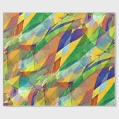 緊張したガラスギフト用包装紙 ラッピングペーパー (フラット)