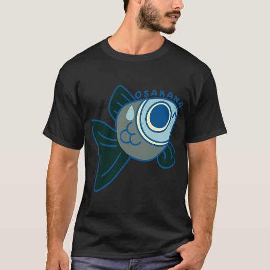 緊張した魚 Tシャツ (正面)