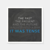 緊張した スタンダードカクテルナプキン (正面)