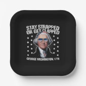 緊張し続ける、またはジョージ・ワシントンを叩く ペーパープレート (正面)