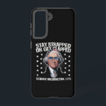 緊張し続ける、またはジョージ・ワシントンを叩く SAMSUNG GALAXY S21ケース<br><div class="desc">George Washington 4th of 7月に緊張した状態を維持または拍手を送る</div>