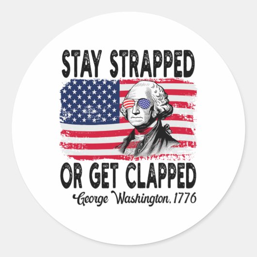 緊張し続ける、またはGeorge Washington 4thを叩く ラウンドシール (正面)