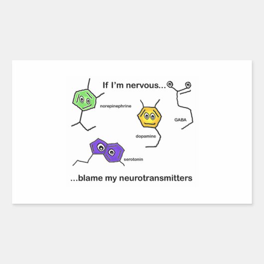緊張もししてる… 長方形シール (正面)