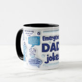緊急おもしろいパパジョーク/父の日 マグカップ (正面左)