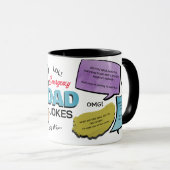 緊急おもしろいパパ冗談ギフト マグカップ (正面右)