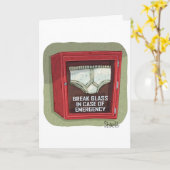 緊急おもしろいパンツ カード (黄色い花)