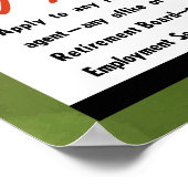 緊急に必要な鉄道労働者 ポスター (角)