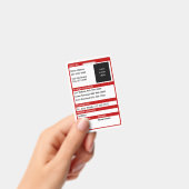 緊急の医学IDカード バッジ (手持ち)