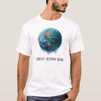 緊急の呼び出し：今すぐ気候行動 Tシャツ