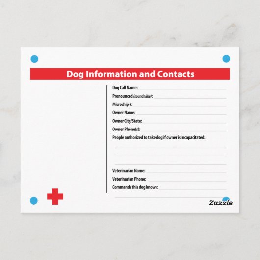 緊急の場合の犬のクレートのカード：ドバーマン ポストカード (裏面)