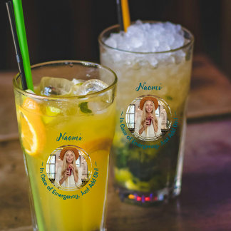 「緊急の場合はジンを追加」フォトグラス タンブラーグラス