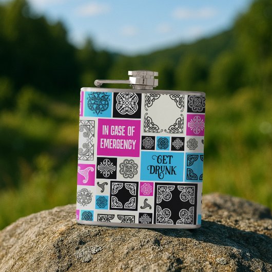 緊急の場合は黒飲と白おもしろいを取得 フラスク