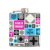 緊急の場合は黒飲と白おもしろいを取得 フラスク (正面)