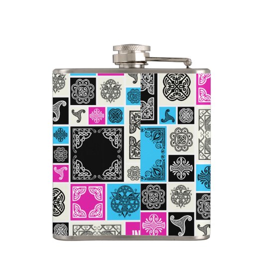 緊急の場合は黒飲と白おもしろいを取得 フラスク (裏面)