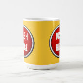 緊急の場合は コーヒーマグカップ (中央)