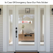 緊急の場合救はペットのシール バンパーステッカー