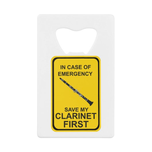 緊急の場合救は最初に クレジットカード栓抜き (正面)