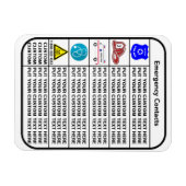 緊急の場合 マグネット (横)