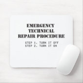 緊急の技術的な修復プロシージャ マウスパッド (マウス)
