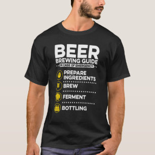 緊急の自家醸造の場合のビール醸造ガイド Tシャツ
