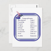 緊急やる気を起こさせる聖なる書物、 経典一覧 ポストカード (正面/裏面)