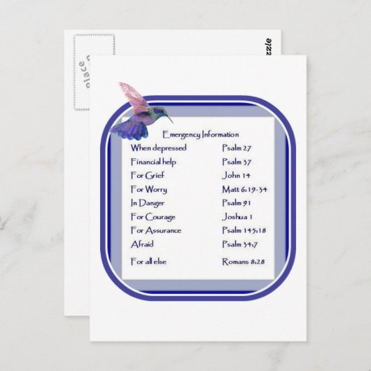 緊急やる気を起こさせる聖なる書物、 経典一覧 ポストカード