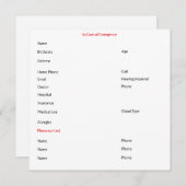 緊急カードの場連絡合 シーズンカード (正面/裏面)