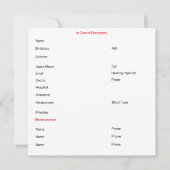 緊急カードの場連絡合 シーズンカード (正面)
