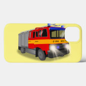 緊急クール消防車の漫画デザイン子供へ Case-Mate iPhoneケース (裏面 (横))