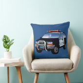 緊急クール警察車の漫画デザイン子供へ クッション (椅子)