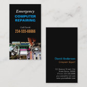 緊急コンピュータ修復メンテナンスPCマスター 名刺 (正面/裏面)