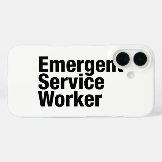 緊急サービス要員 Case-Mate iPhoneケース (裏面 (横))