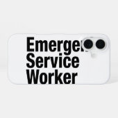 緊急サービス要員 iPhone 16ケース (裏面横)