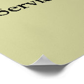 緊急サービス ポスター (角)