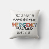 緊急ナースおもしろいER素晴らしナースギフト クッション (裏面)