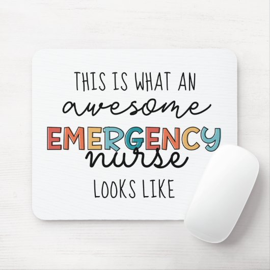 緊急ナースおもしろいER素晴らしナースギフト マウスパッド (マウス)