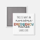 緊急ナースおもしろいER素晴らしナースギフト マグネット (正面/裏面)