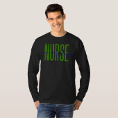 緊急ナースヒョウ柄Erナース看護Sch Tシャツ (正面フル)