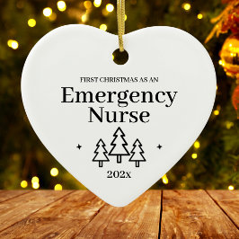 緊急ナース初めてのクリスマスオーナメント セラミックオーナメント