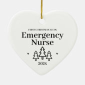 緊急ナース初めてのクリスマスオーナメント セラミックオーナメント (裏面)