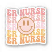 緊急ナースERナース感謝ギフト シール (正面)