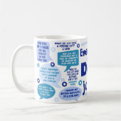 緊急パパジョーク陶製マグカップ コーヒーマグカップ (左)