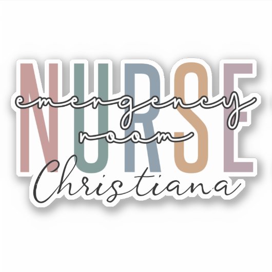 緊急パーソナライズされた室ナースERナース シール (正面)