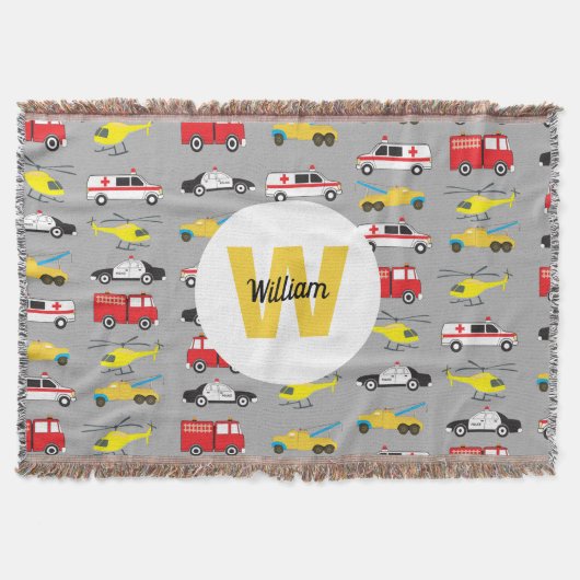 緊急パーソナライズされた車両輸送 スローブランケット (正面)