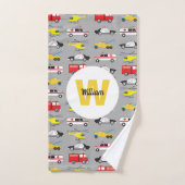 緊急パーソナライズされた車両輸送 バスタオルセット (ハンドタオル)